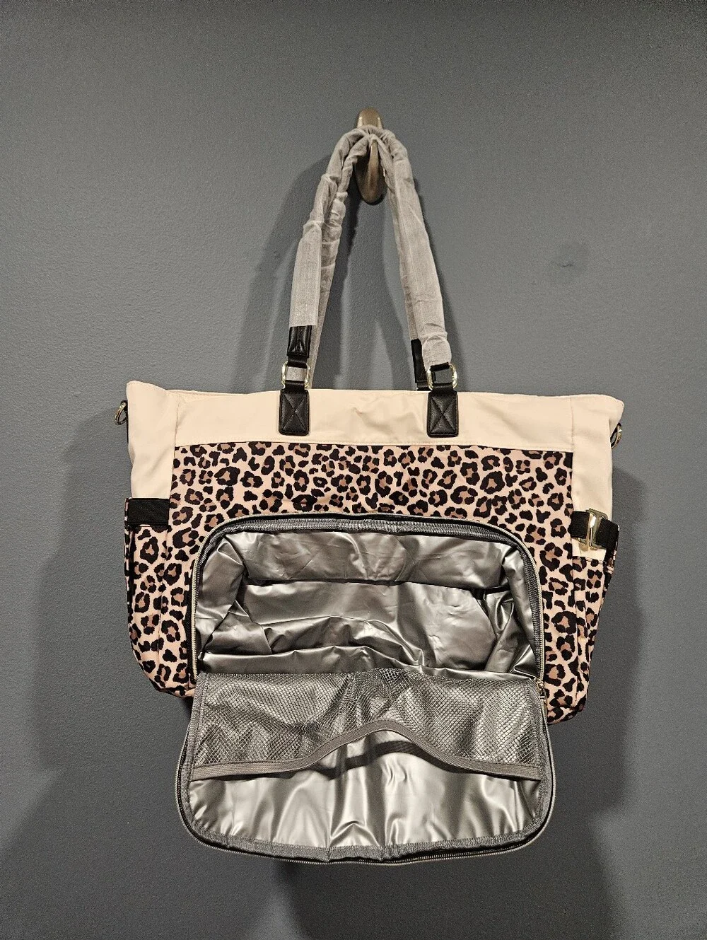 Lovevook Leopard Print Laptop Work Tote With Lunch Compartment - BNWT!!